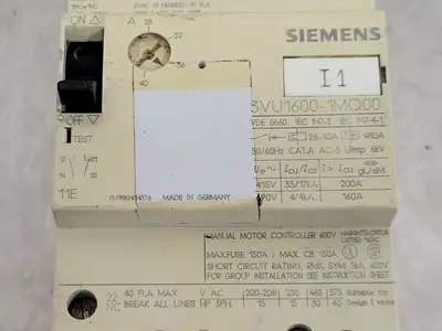Used SIEMENS 3VU1600-1MQ00 Switchgears British Columbia CA | Lenmark #241409