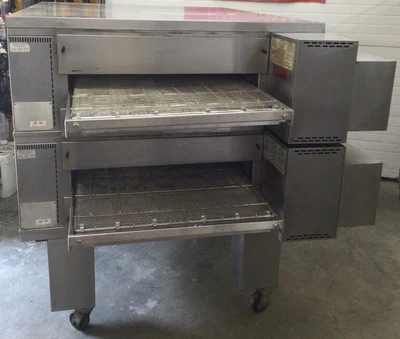 167-0193 Middleby Marshall PS570G Double Stack Conveyor Pizza Ovens