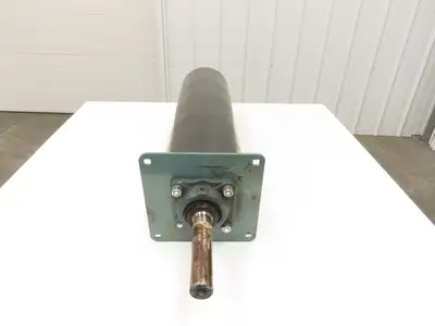 Hytrol Conveyor 8" x 36" Center Drive Pulley 33"BF 1-11/16" x 1.5" Ext Shaft