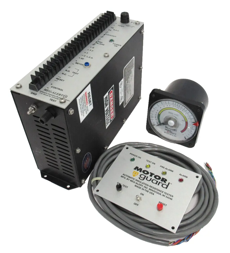 NEW MEG ALERT GP5000-MU AUTOMATIC SINGLE MOTOR INSULATION TESTER