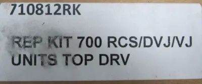 NEW HOWDEN 710812RK REPAIR KIT 700 RCS/DVJ/VJ TOP DRIVE