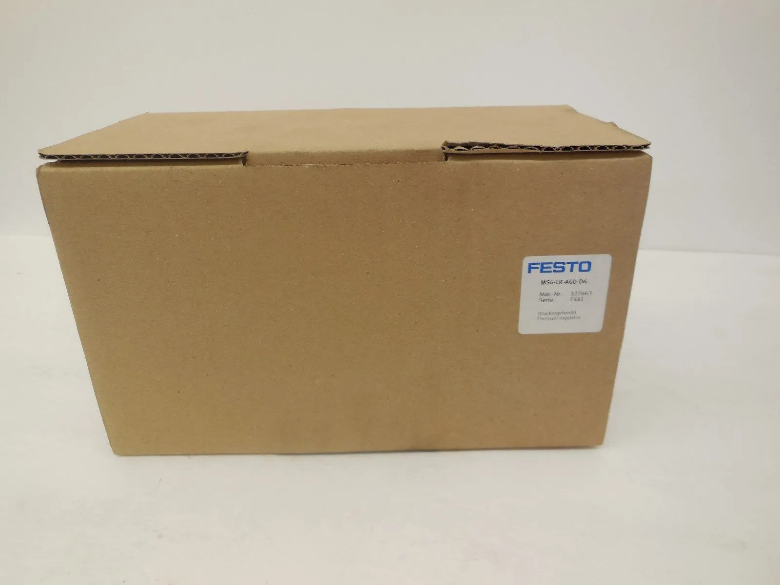NEW FESTO MS6-LR-AGD-D6 PRESSURE REGULATOR 527663 MS6LRAGDD6