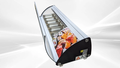 171-0309 59" Self Contained Sushi Display Cooler Case
