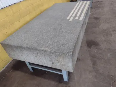 8' X 4' X 14" ROCK OF AGES PRECISION LAYOUT INSPECTION GRANITE TABLE: STOCK #23795
