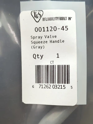 Lot Of 3 T&S 001120-45 Spray Valve Squeeze Handle Gray (Fast Shipping)