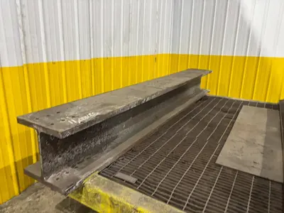 10' X 20' HEAVY DUTY STEEL TRANSFER PULL CART / RAIL CAR: YOBRO #24623