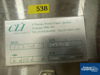 USED CLI 48" CLI Accumulation Table, Model TTS-48, S/S