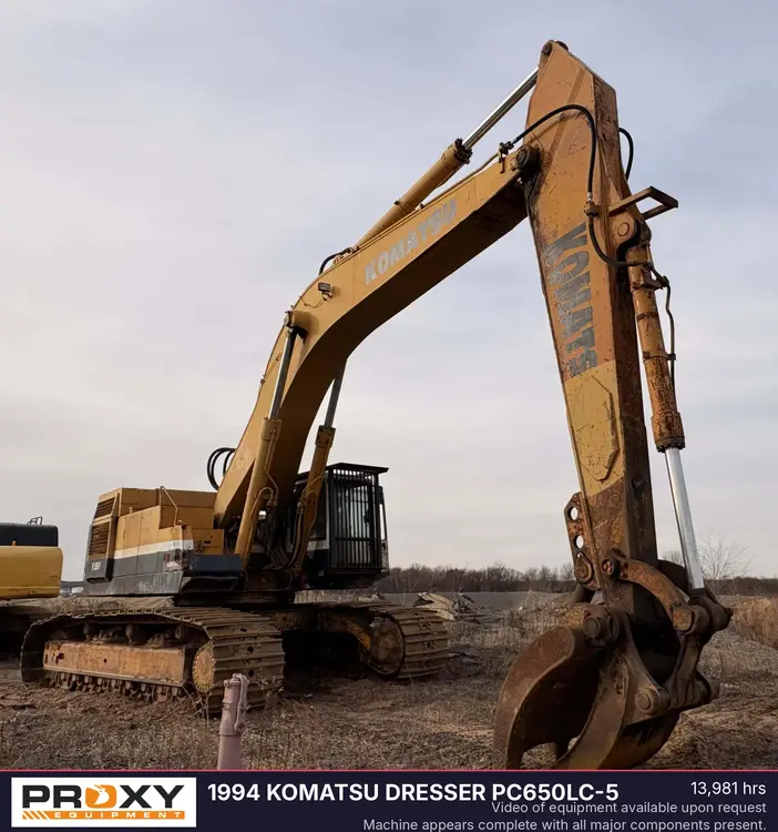 Used 1993 KOMATSU DRESSER PC650LC-5 Crawler Excavators New Jersey US | Proxy Equipment #1381694