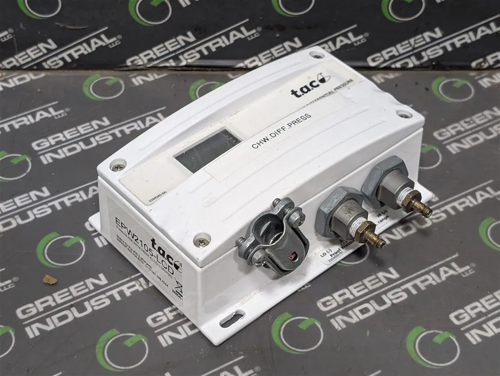 T.A.C. EPW2105-LCD Wet Differential Pressure Transmitter 0-250 PSID Used