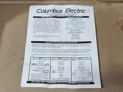 NEW COLUMBUS ELECTRIC BKTD-110