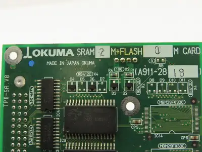 Okuma 1911-2818 SRAM 2M + Flash 0M Card Circuit Board Module