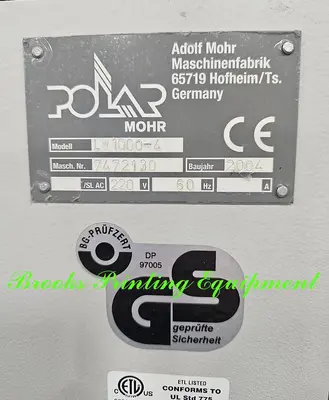 USED 2004 POLAR LW-1000-4