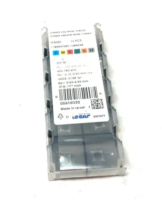 NEW ISCAR RHOMBIC TURNING INSERT 80-DEG CNMG 332-M3M IC6025