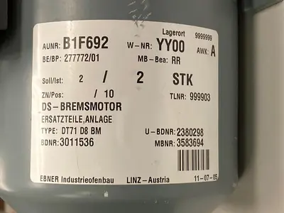 New | in-Stock SEW EURODRIVE DT71D8/BMG Gearmotors | Surplus Asset Holdings #1227395