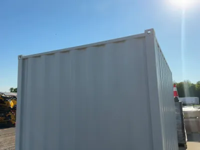 New 12’ Job Site Storage Container, 12’x87-1/2”x98-1/2” tall overall, Swing Doors on One End with 7’...