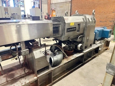 Used 100mm Leistritz Co-Rotating Twin Screw Extruder, Model ZSE100GL/44D, 442hp, New in 2002