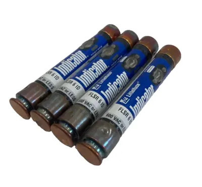 NEW LITTELFUSE FLSR 6 ID 600V FUSE CLASS RK5 LOT OF 4