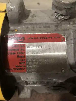 Flowserve MK3 SS Gear Pump 5 HP 275 PSI 1.5″ x 1” 3-Phase 230/460V Industrial