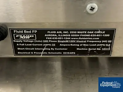 Used Fluid Air _UNKNOWN_ Fluid Bed Dryers Ohio US | Federal Equipment Company #1337785