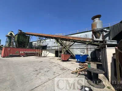 USED COMPLETE WOOD WASTE LINE BMM, CHIPMASTER, PEERLESS