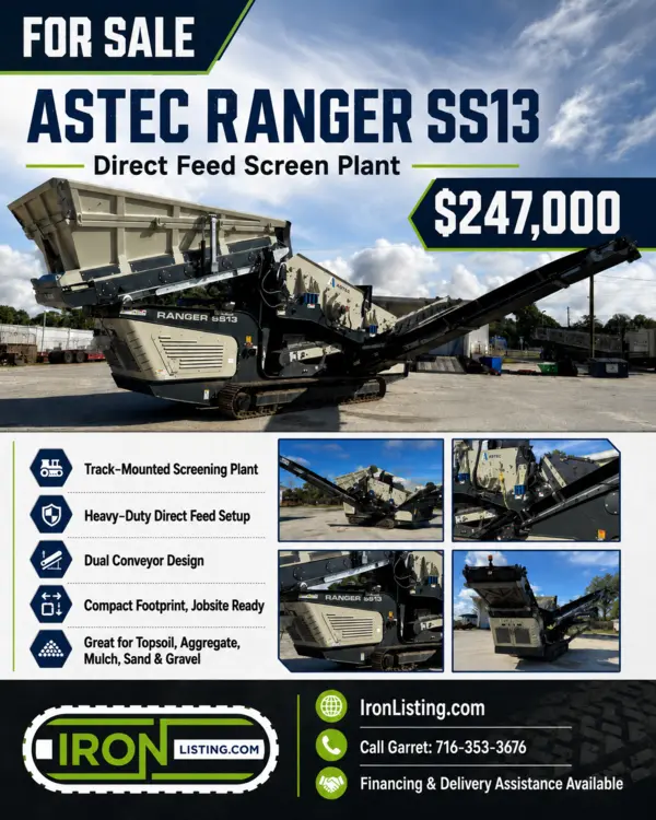 Used ASTEC SS13 Trommel Screener Florida US | Iron Listing #1171648