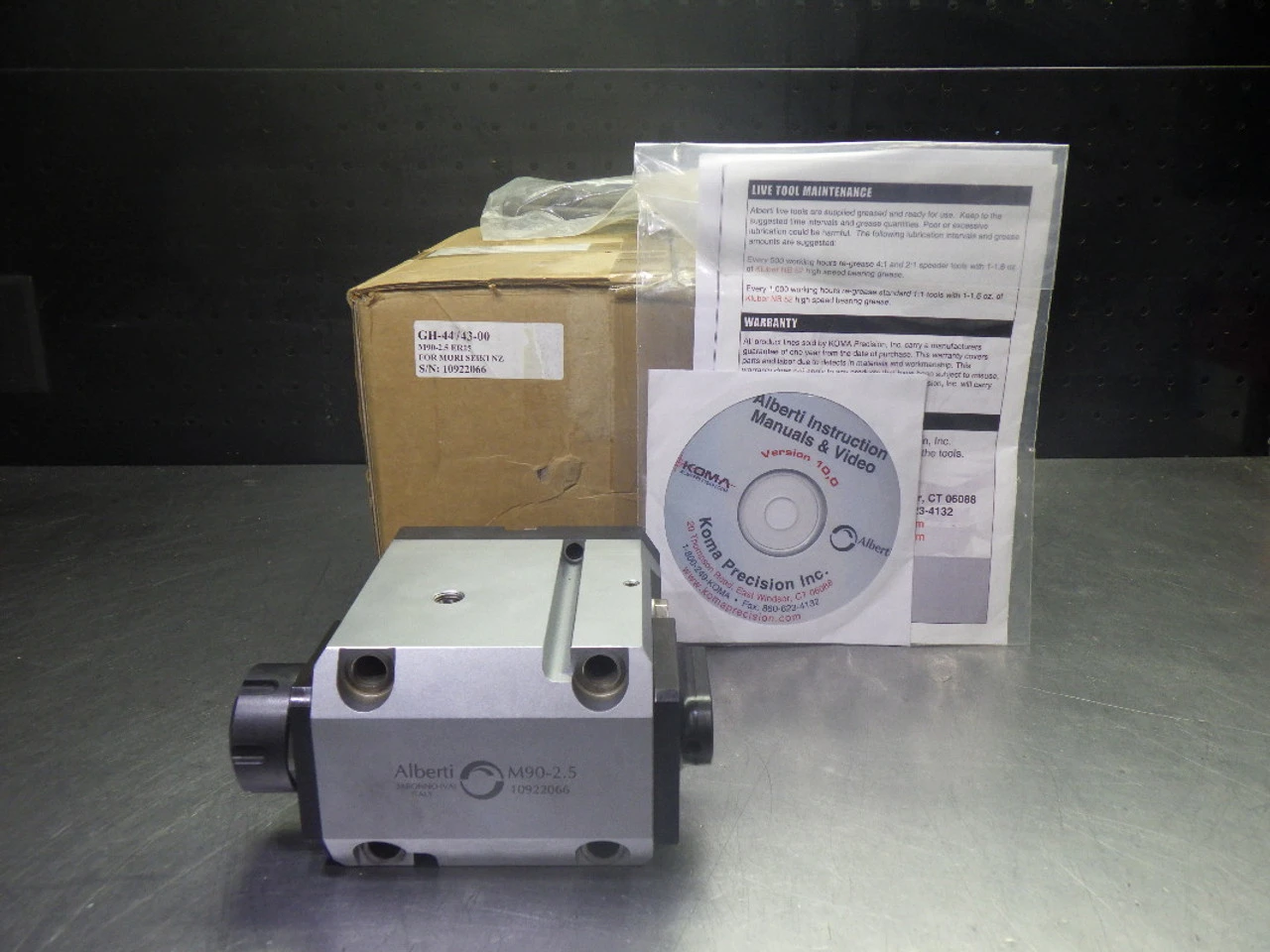 Alberti ER25 Right Angle Head For Mori Seiki NZ M90-2.5 (LOC943A)