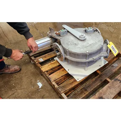 Used Reimelt GmbH 4" Single-channel Stainless Steel Tunnel Diverter Valve