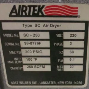 USED 1998 AIRTEK SC-250