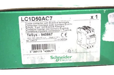 NEW SCHNEIDER ELECTRIC LC1D50AC7 CONTACTOR
