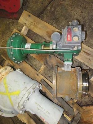 Fisher 6" V150 V-Ball Valve Air Operated , Body Material WCC