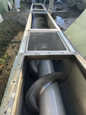 Stainless Steel U section  Conveyor 400 mm dia 450 x 7m long