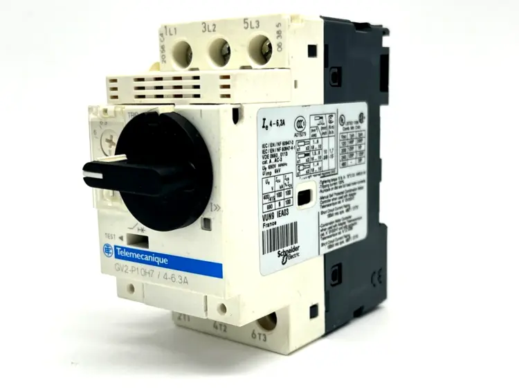 Used SCHNEIDER ELECTRIC, TELEMECANIQUE MANUAL STARTER 4-6.3A W/ GVAN11 AUXILIARY BLOCK Misc Industrial Equipment | Maverick Industrial Sales #1104621