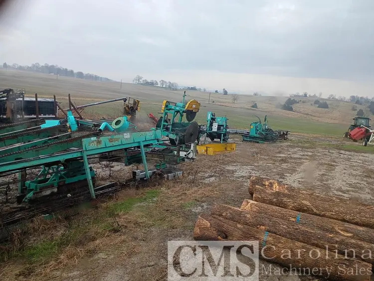 Used HELLE 3-HEAD BLOCK SAWMILL WITH VERTICAL EDGER Sawmill Circles North Carolina US | CAROLINA MACHINERY SALES #787549