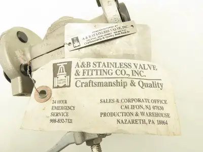 ITT Engineering CWP720 Cam-Tite Stainless 2-Way Ball Valve 1/2" Flanged 300#