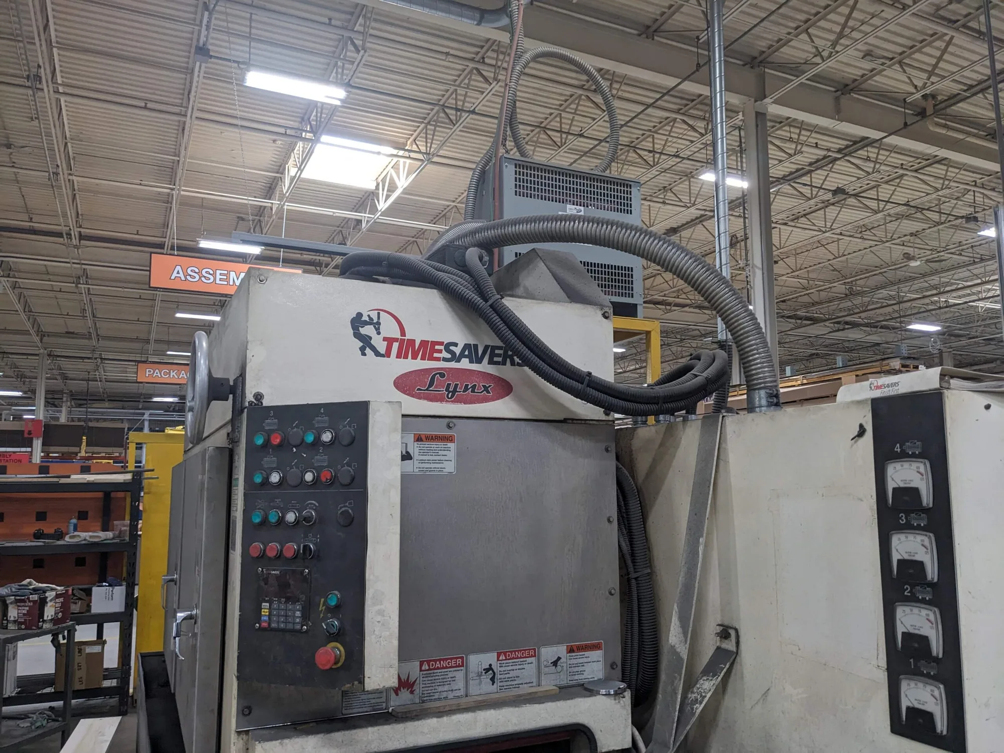 TIMESAVERS, ABRASIVE BELT  DEBURRING/ FINISHING MACHINE