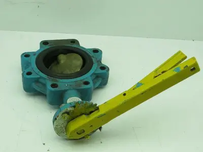 Grinnell LC-8281-3 Iron Bronze Flanged Butterfly Valve