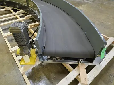 Used 2022 TRANSNORM BELTED CURVE CONVEYOR Belt Conveyors Wisconsin US | Packer City Sales #1297934