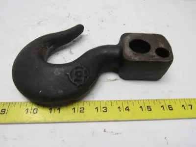 Bolt Through Sling Crane Hook 1-1/2" Opening 7-5/8" OAL 1" Bolt Hole
