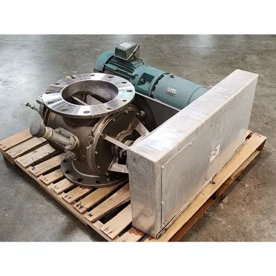 Used 10" Stainless Steel Flo-Tronics Rotary Airlock Feeder Valve