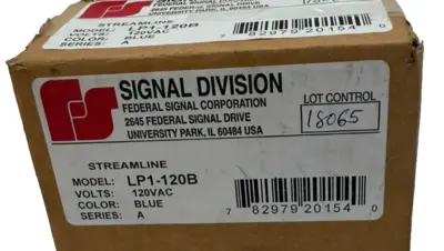 NEW FEDERAL SIGNAL CORP LP1-120B STREAMLINE STROBE LIGHT LP1120B