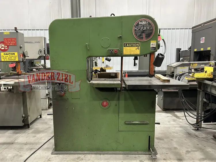 Used DOALL 3613-10 Vertical Band Saws Michigan US | Vander Ziel Machinery Sales #480515
