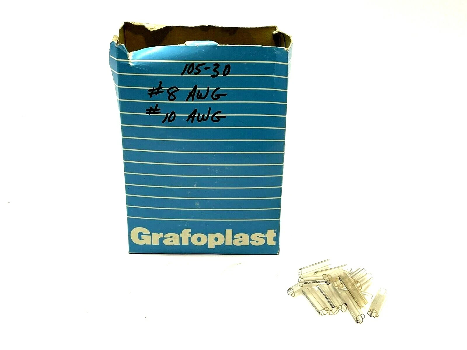 105/30 | Grafoplast  Transparent Sleeve 30mm 3-4AWG LOT OF 400 - New Other