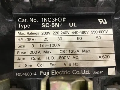 USED FUJI ELECTRIC SC-5N/UL 1NC3F0