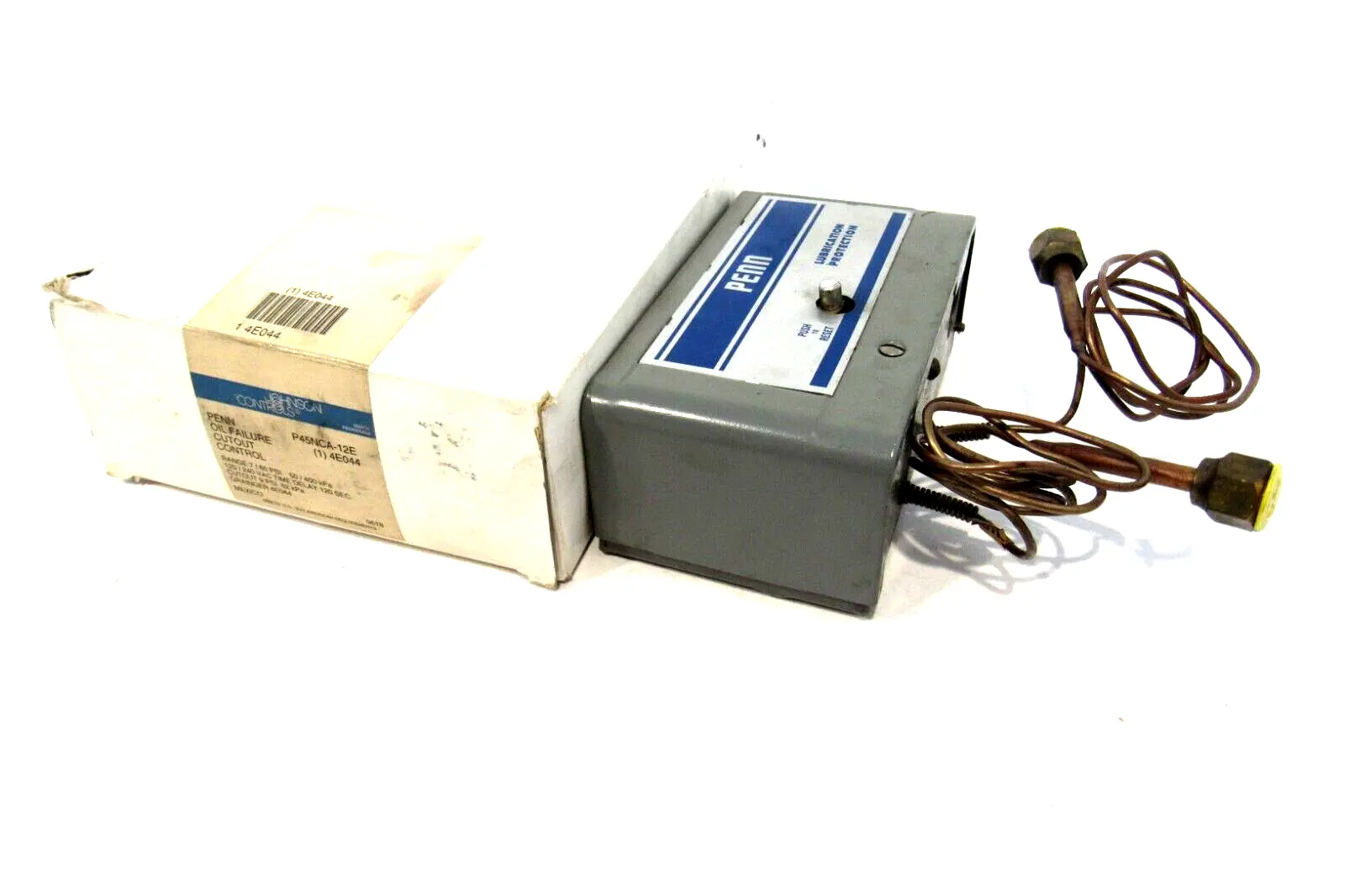 USED JOHNSON CONTROLS P45NCA-12E OIL FAILURE CUTOUT CONTROL P45NCA12E