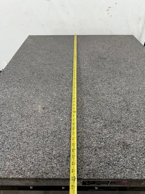 48" X 60" X 6" GRANITE SURFACE PLATE WITH STAND. STOCK # 1120424