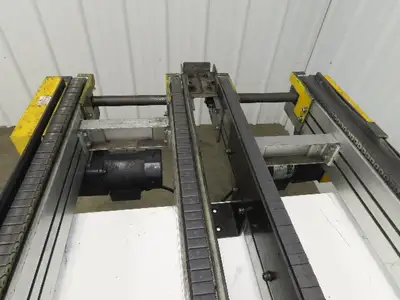 NKE CSB89A-PS-MD-222-1750-36-90W-3 Plastic Chain Conveyor 2-Row Double 220V 3PH