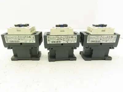 Schneider LC1D25 Motor Starter Contactor 40A 600V 3 Pole 120V Coil Lot of 3
