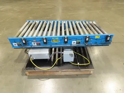 Hytrol 190E24EZ 30"x 5' Accumulation Roller Conveyor 27"BF 24V EZLogic Zones