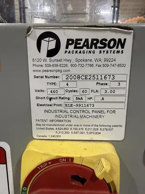 USED 2008 PEARSON PACKAGING SYSTEMS CE25 TAPE