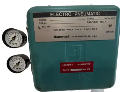 NEW HONEYWELL 870022-013-11-00-01-27-00 PNEUMATIC VALVE POSITIONER 24VDC